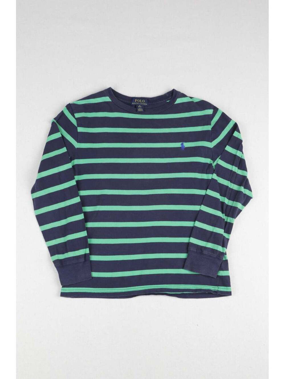 Polo Ralph Lauren Kids Green Stripe Long-Sleeve T-Shirt - Picture 2 of 5